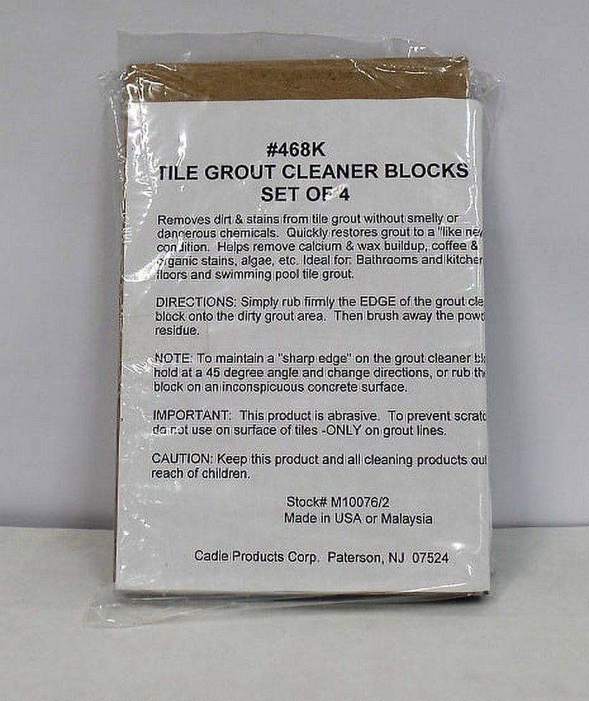 Set of 4 Tile Grout Cleaner Blocks