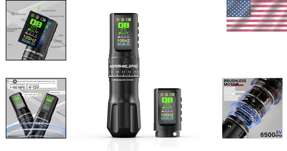 Multi-function Smart Tattoo Pen - Safety Features Included