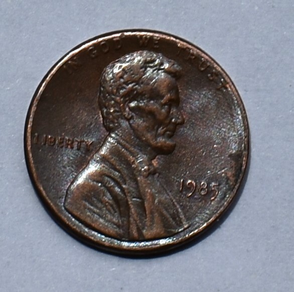 1985 Penny Error Multi Errored No Mint Mark P