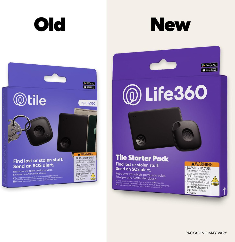 Tile Bluetooth Tracker Starter Pack for Keys and Wallets, 2-Pack