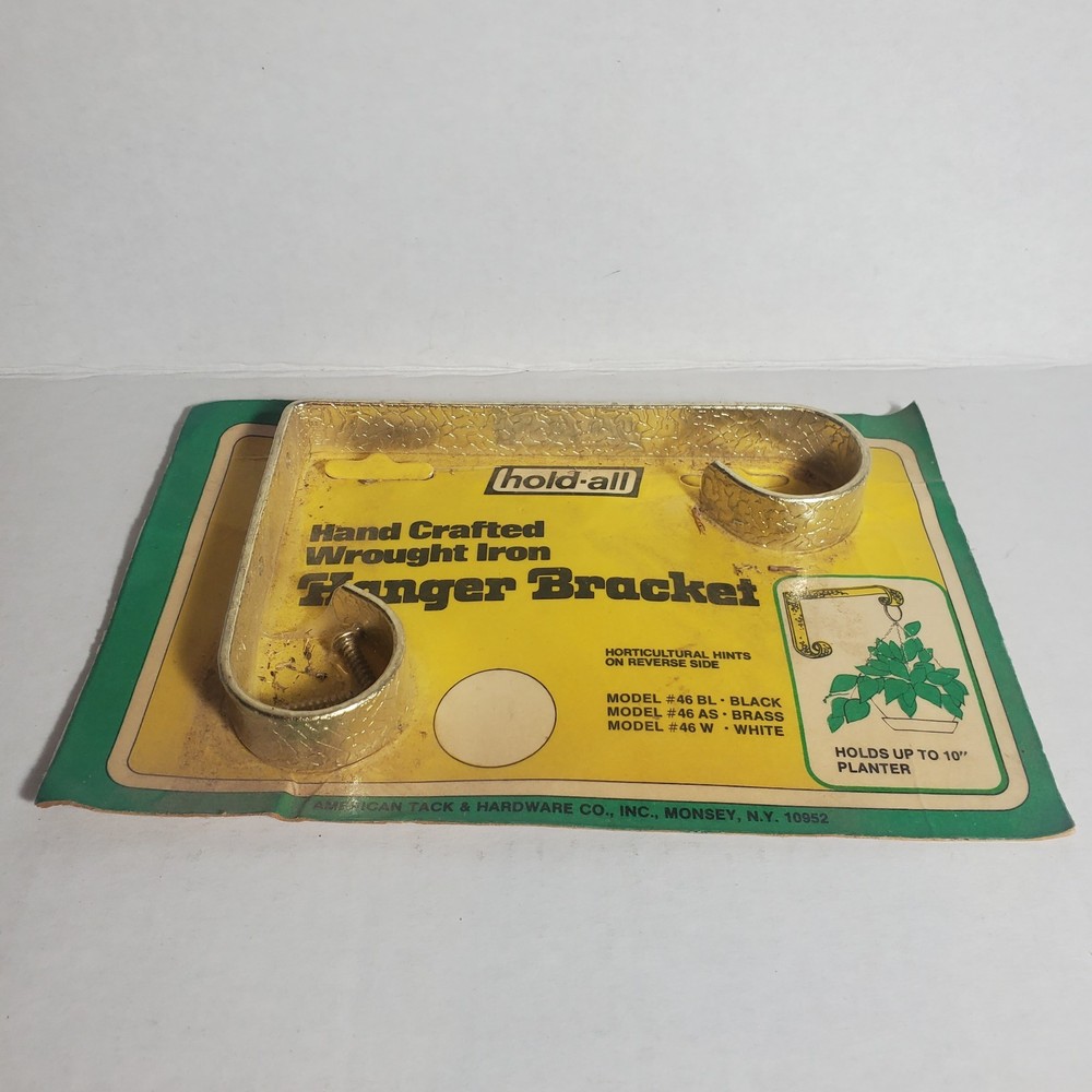 Ameritac Hold All Solid Brass Bracket New Old Stock Hanger