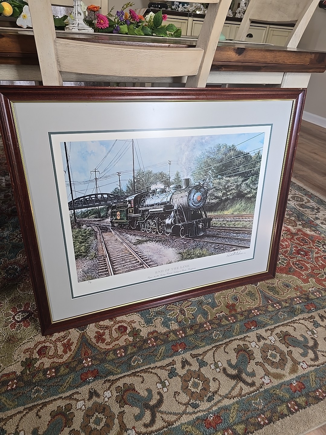 Paul McGehee 'End of the Line' Signed Strasburg RR Lithograph Art Print Framed