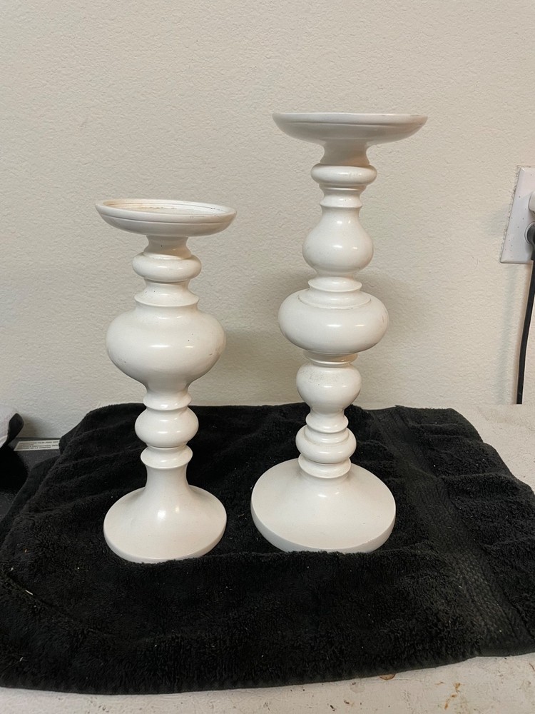 Z Gallery white candle holders