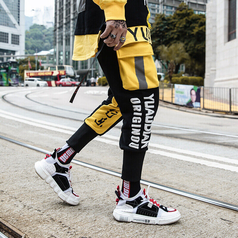 Niepce Streetwear Bruce Lee Trainer Style Jogger Pants Soft Cotton Sweatpants