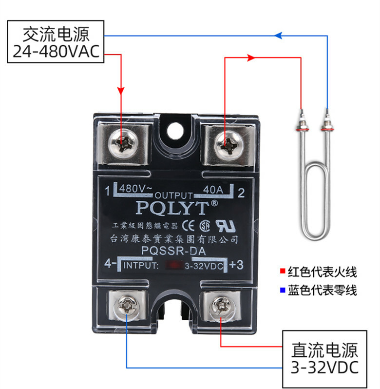 MGR-1 D4840 Single-phase Solid State Relay DC Controlled AC PQSSR-DA 40A 480V