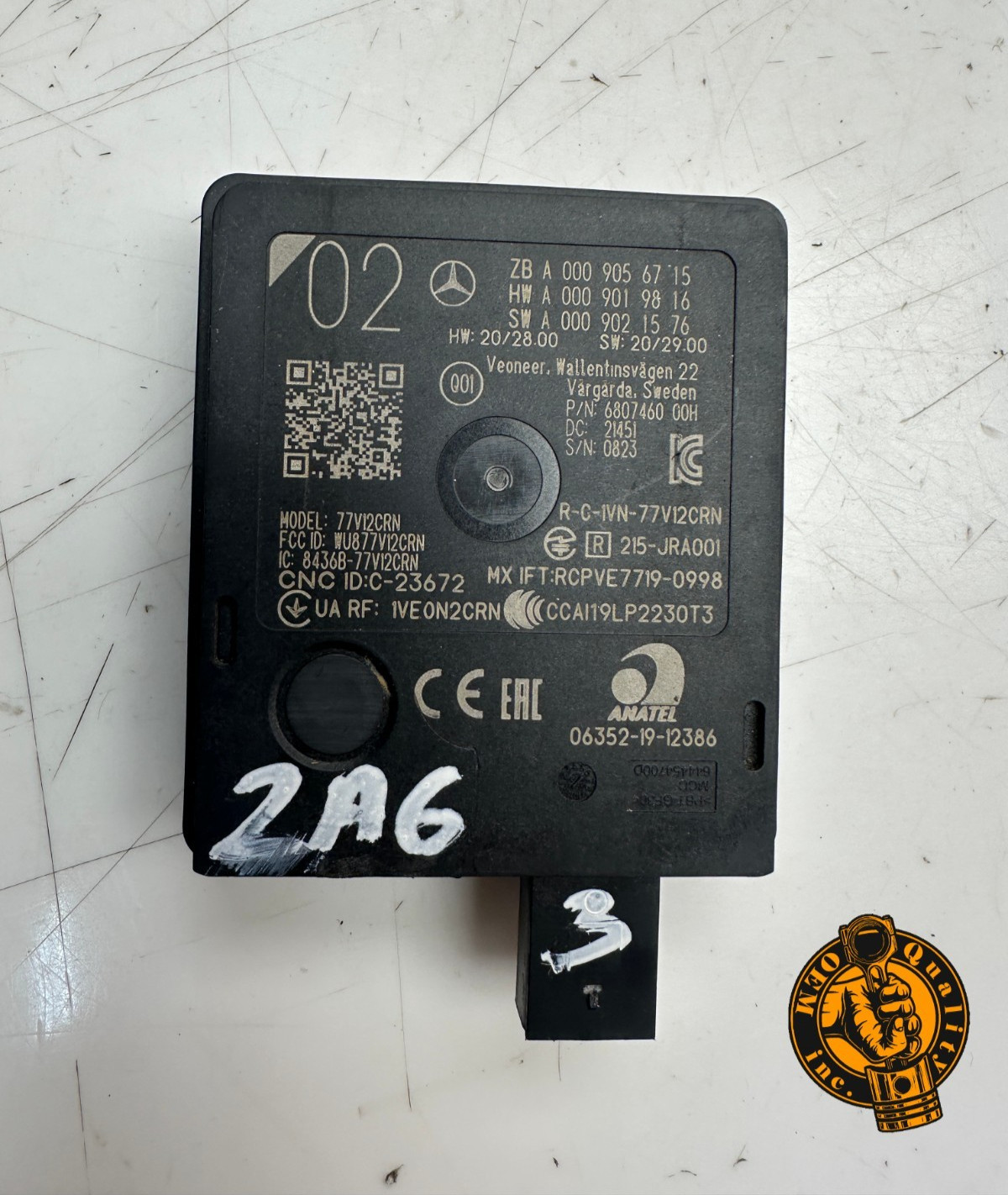 2021-2026 MERCEDES C EQE EQS S SL - FRONT COLLISION WARNING RADAR SENSOR OEM 47k