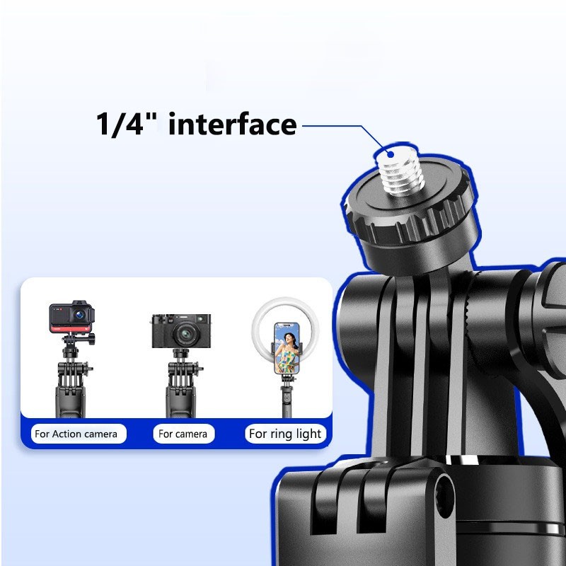 67" Cell Phone Selfie Stick Tripod Wireless Remote Extendable for iPhone/Android