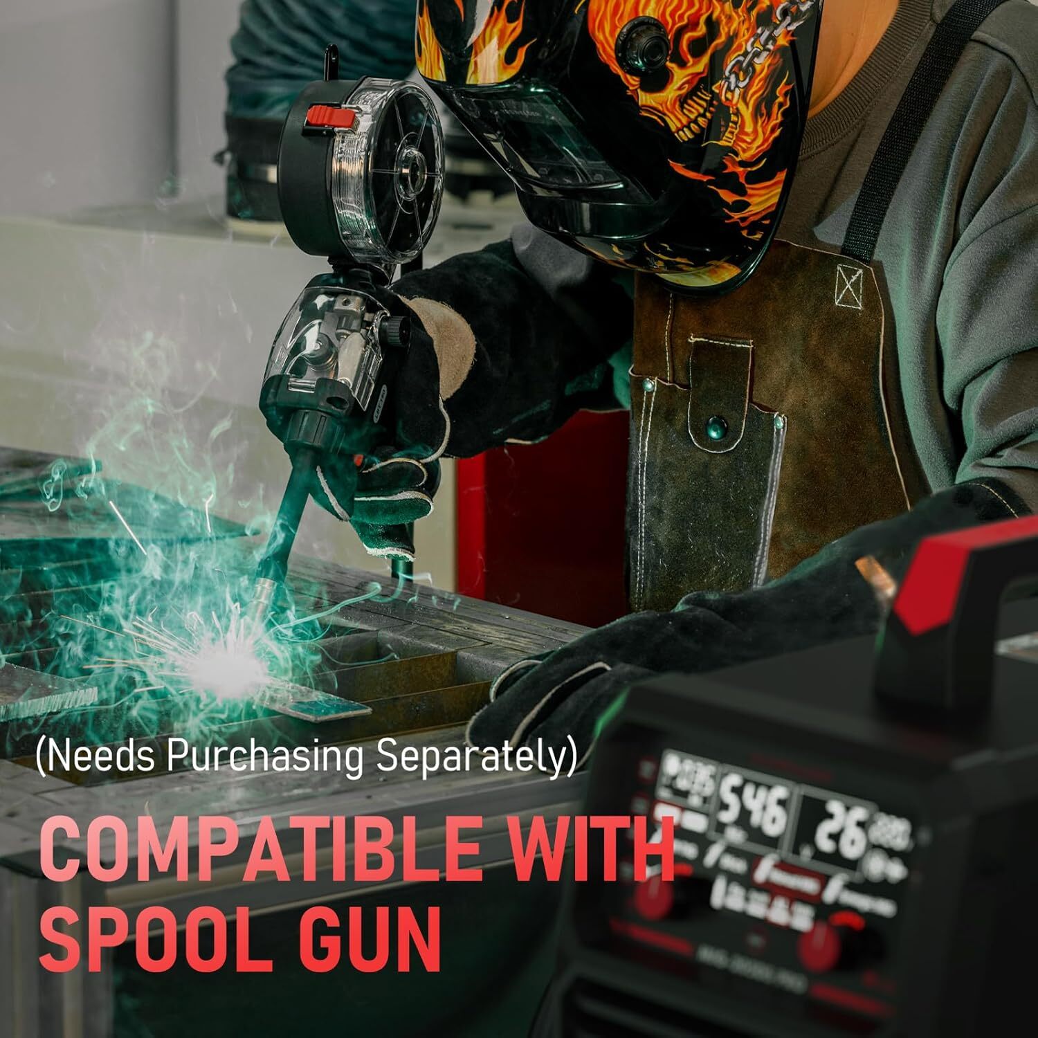 200Amp 110/220V Dual Voltage, 5 in 1 Aluminum MIG Welder, Spool Gun Compatible