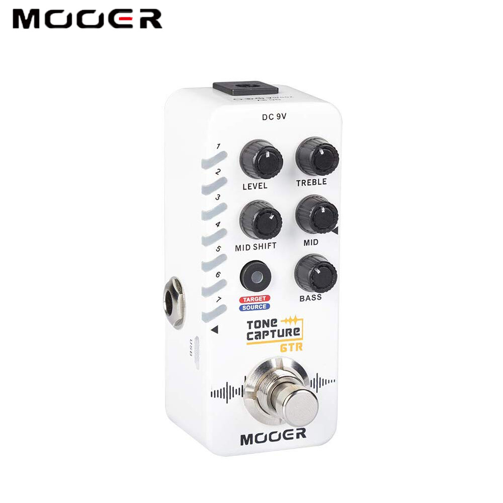 Mooer Tone Capture GTR Guitar Modelling Pedal True Bypass Buffer Bypass Switch
