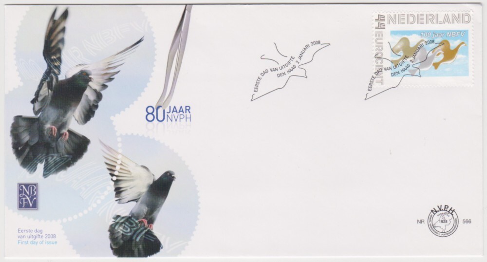 Netherlands FDC 2008, 100 Years NBFV, mint