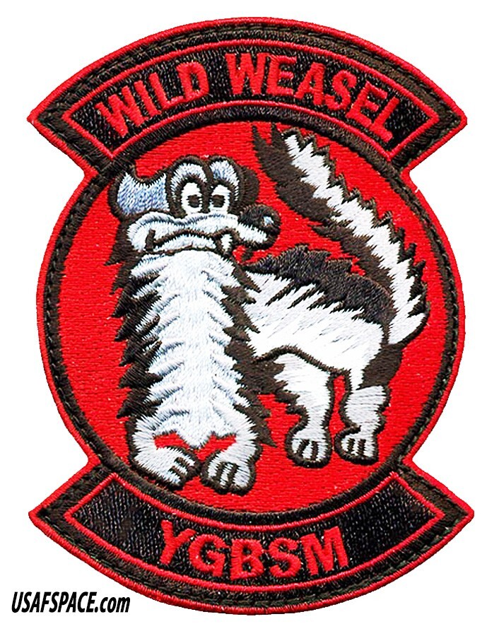 USAF 77th FIGHTER SQ -77 FS-F-16-WILD WEASEL-Shaw AFB, SC- ORIGINAL VEL PATCH