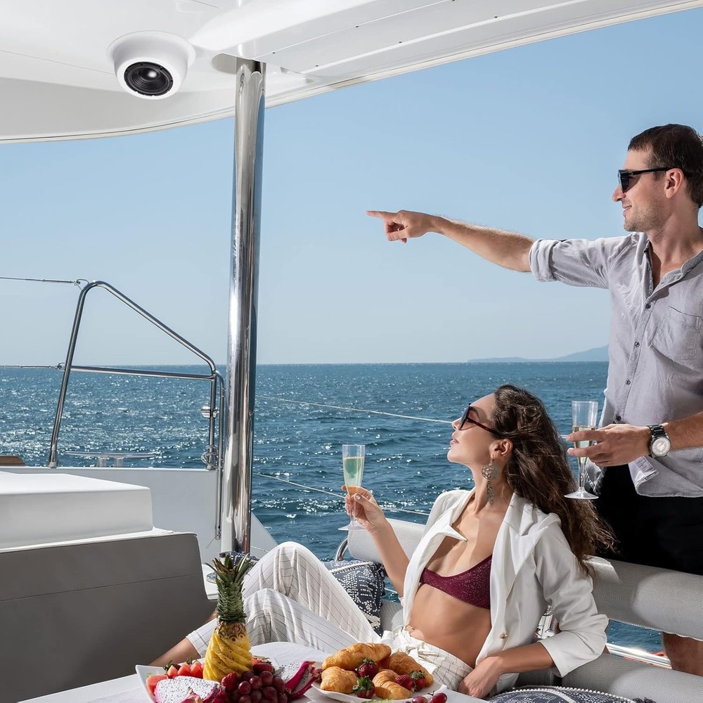 2 Pcs Universal Angled Speaker Enclosures Boxes Pods Surface Mount with Rubbe...