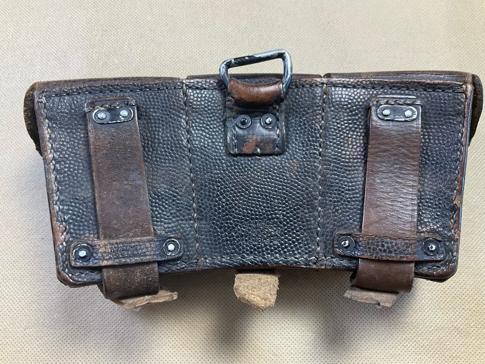 Rare Eugen Hurth Munched Leather K98Ammo Pouch Dated 1935