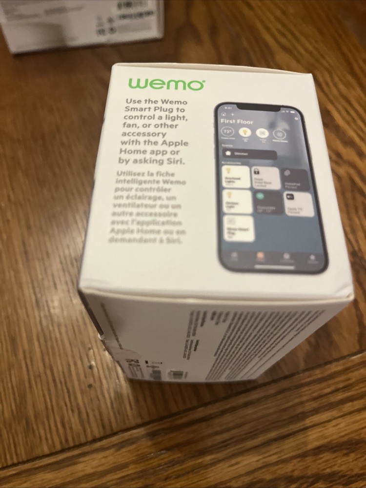 WeMo Smart Plug White Thread Bluetooth Apple HomeKit Easy Setup WSP100