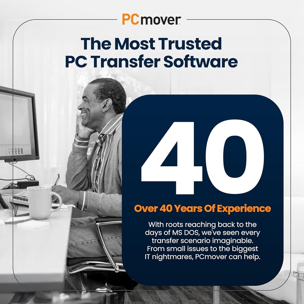 PCmover Ultimate 11 Software 2 Licenses - Seamless PC Upgrade, Easy Transfer