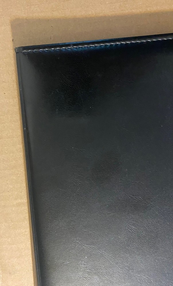Vintage Apple Computer Leather Folio Padfolio Notebook Folder