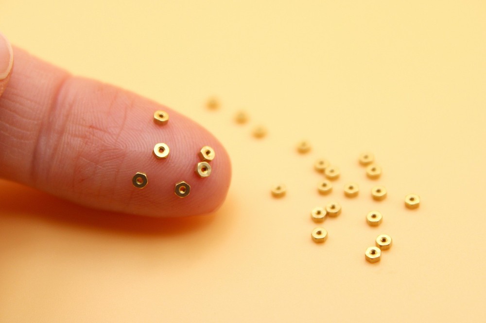 M0.8 Nuts 24 Pk Copper Hexagonal Nut for Miniature Projects: Rare Micro Hardware