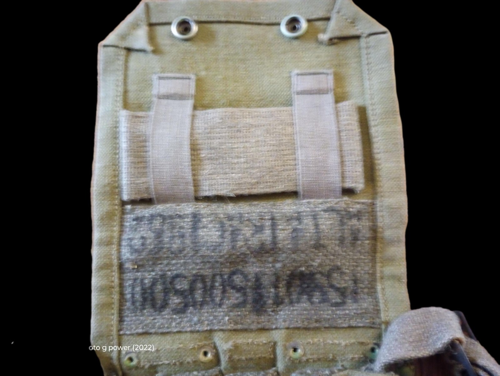 French military mat rifle magazine pouch 5 cell ammo shoulder bag genuine