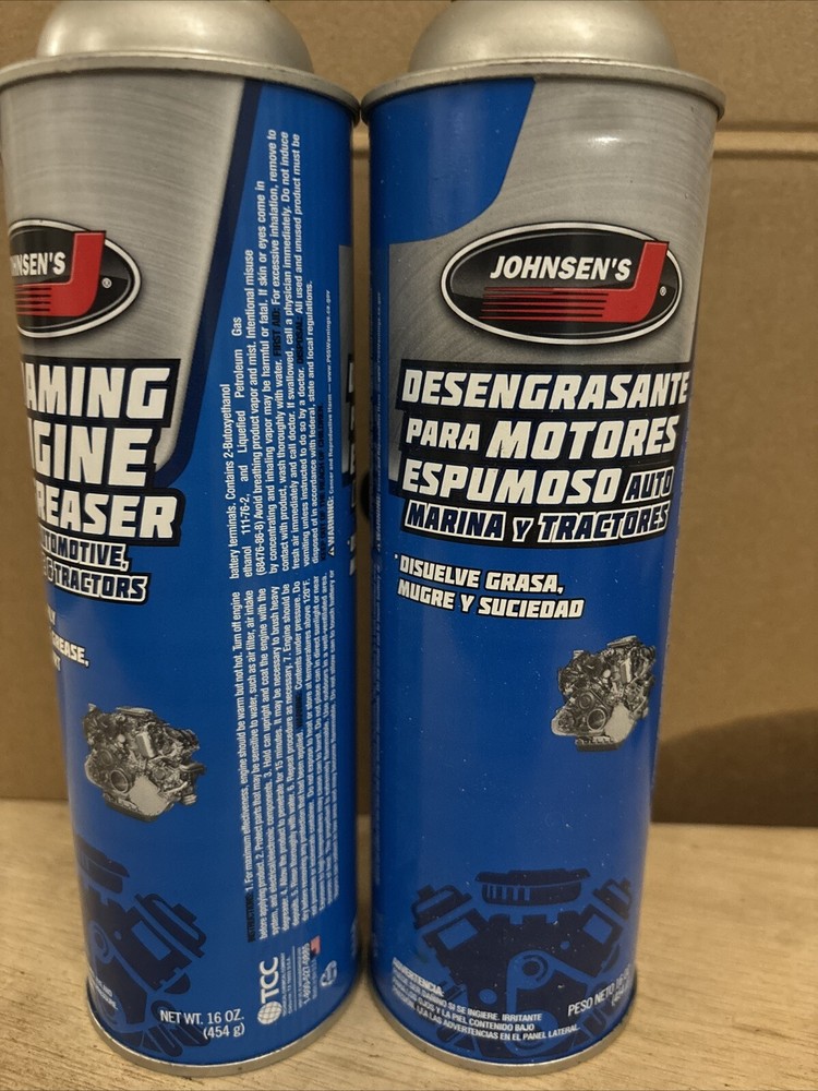 (2-Pack) Johnsen’s Foaming Engine Degreaser (16 oz Can)