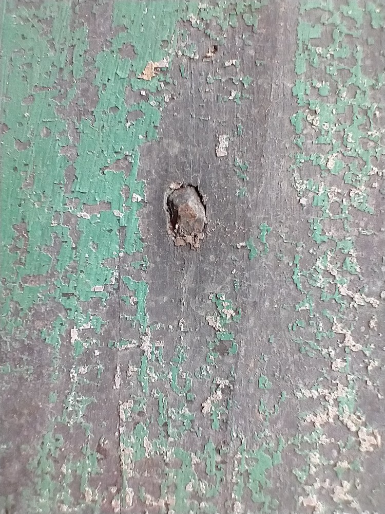Barn Door ANTIQUE GREEN PAINT LATCH SQUARE NAILS PRIMITIVE