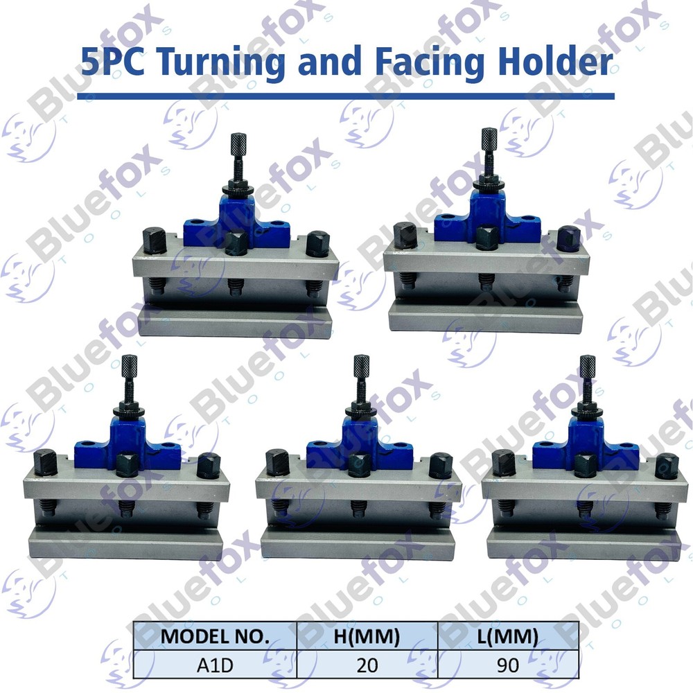 5 PCS A1D2090 Turning Tool Holder For A1 Multifix Quick Change Tool Post 540-100
