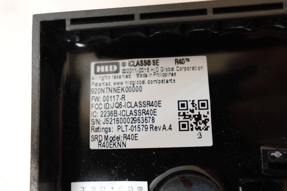 HID iCLASS SE R40 Wall Switch RFID Prox Reader Access Control 920NTNNEK00000