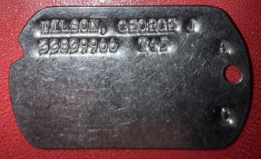 WW2 100th Infantry Division Dog Tag Named To Wilson (3)