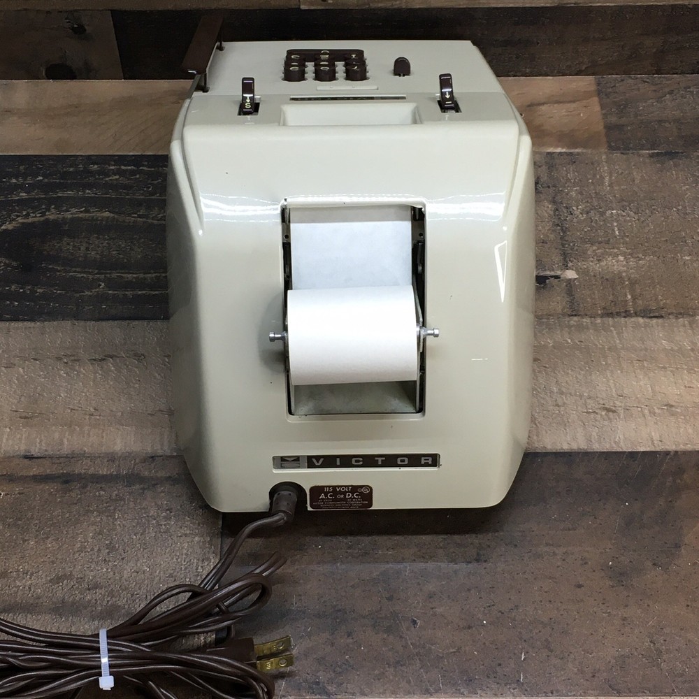 Vintage Victor Comptometer Adding Machine Calculator Model 7 82 54 *Needs Ink*