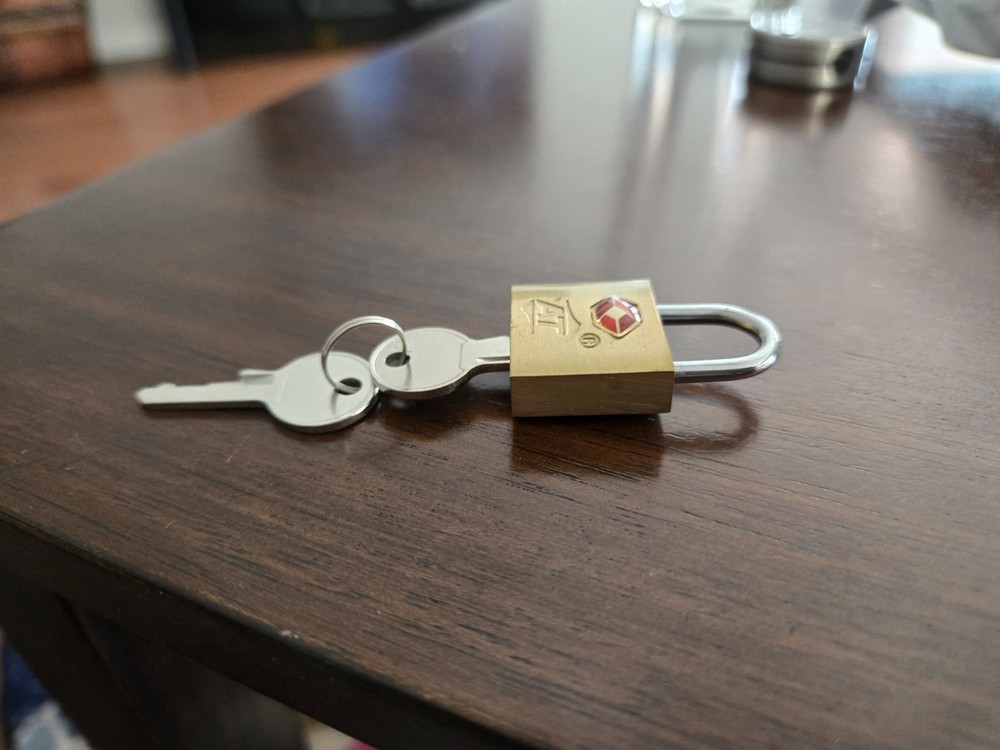 TSA Approved Luggage Lock With Keys Used