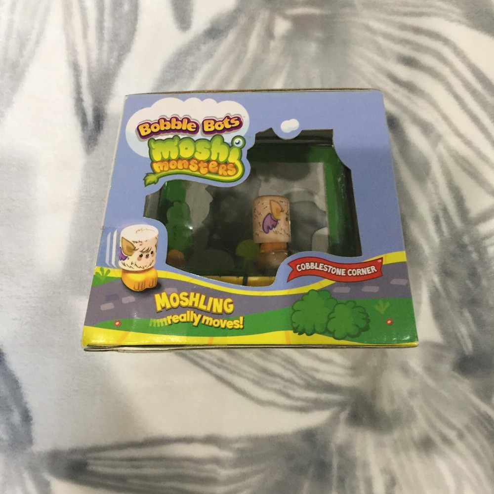 Moshi Monsters Bobble Bots Moshling Cobblestone Corner Bat New