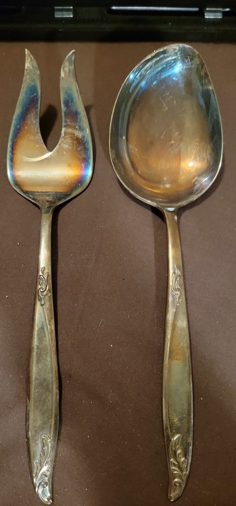 Holmes & Edwards IS Woodsong Cold Meat Fork & Serving Spoon