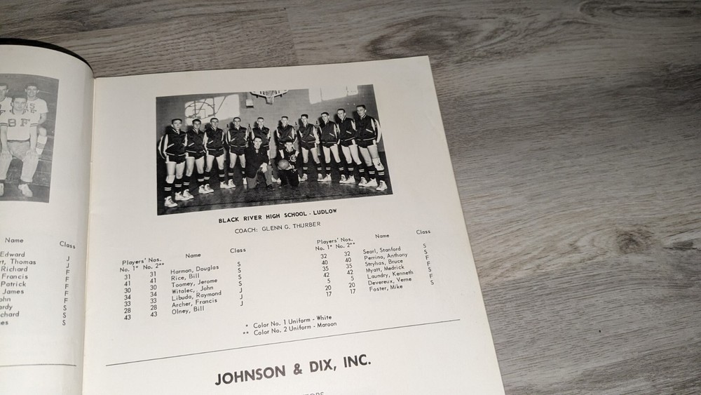 Vermont Large Intermediate State Basketball Tournament Program