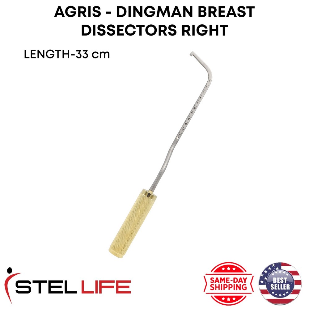 Agris Dingman Breast Dissectors Right 33 cm Plastic Surgery Instruments