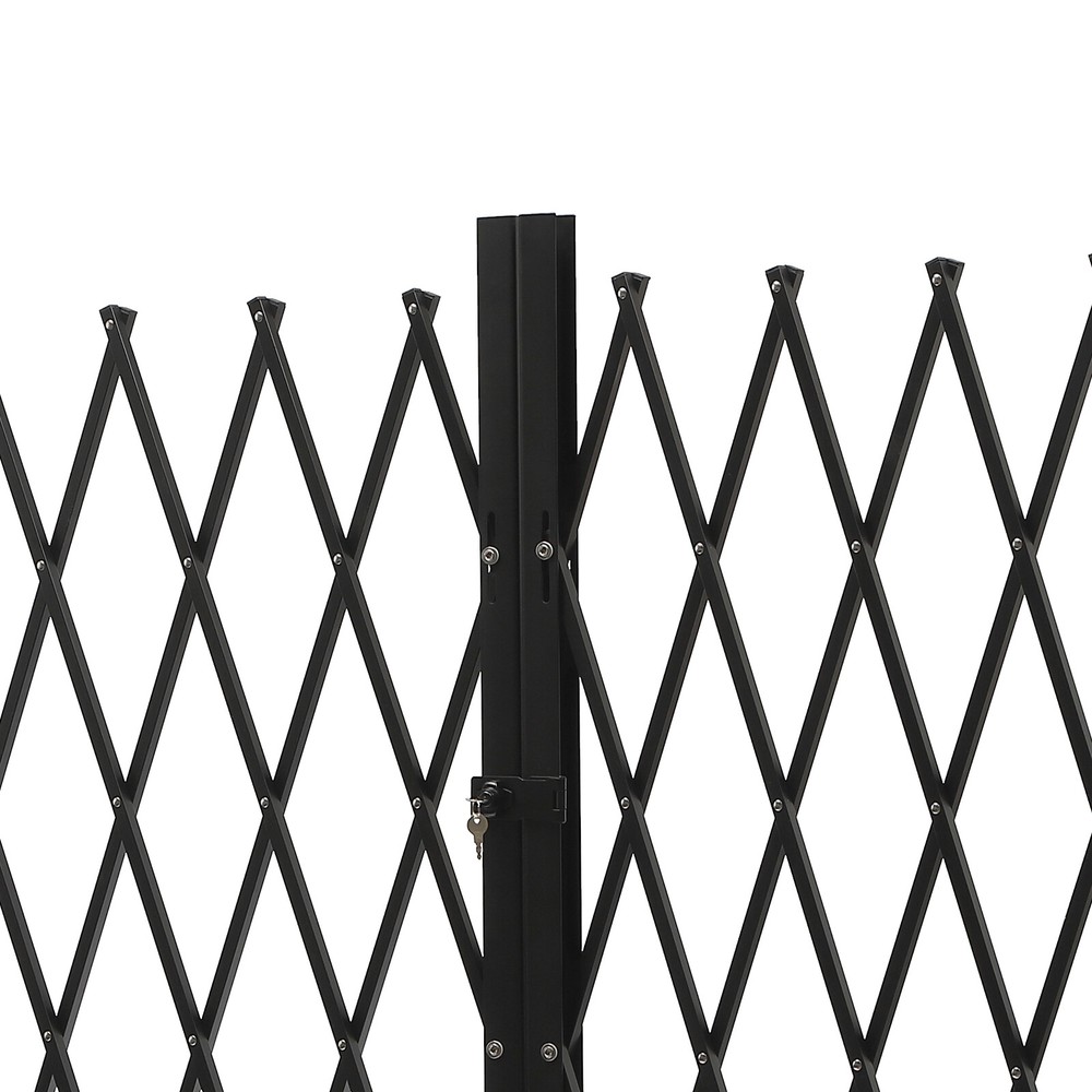 Double Folding Security Gate Expandable Barricade Gate Safety Barrier Door Gate