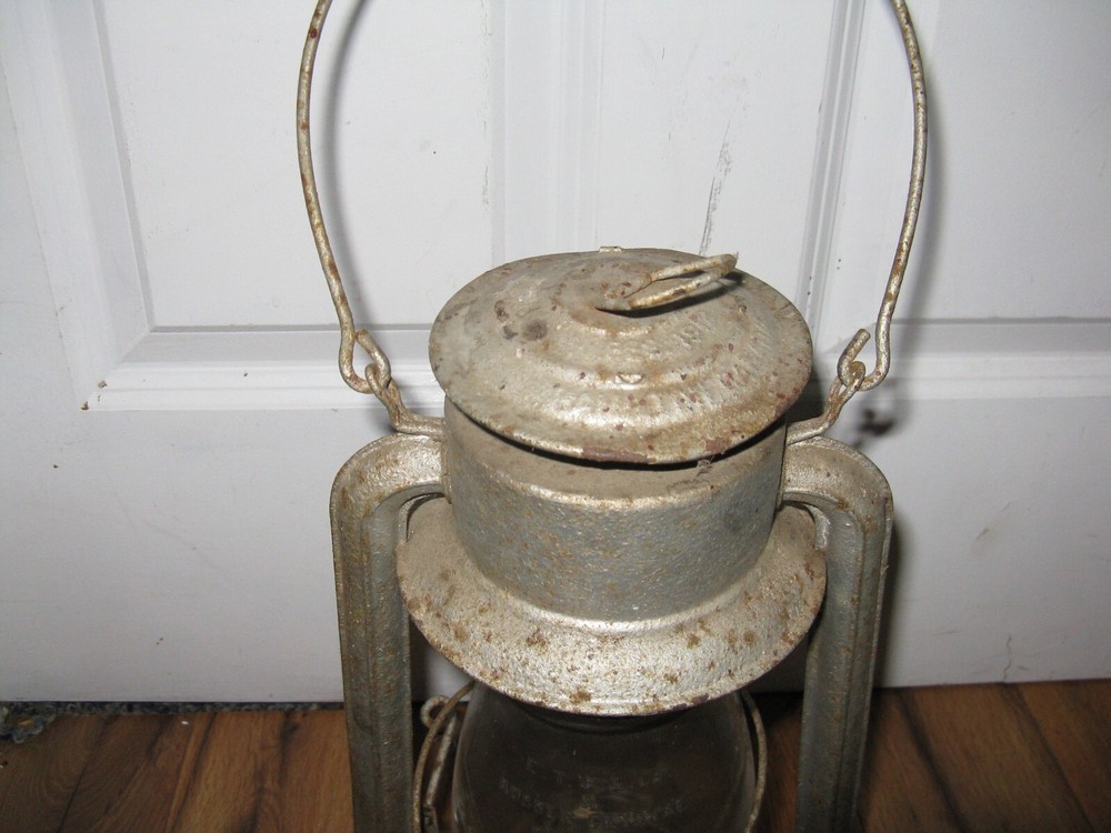Antique Rubber Crystal REG. 1908 E.T. Wright, No. 4 Lantern Made In Canada Rare