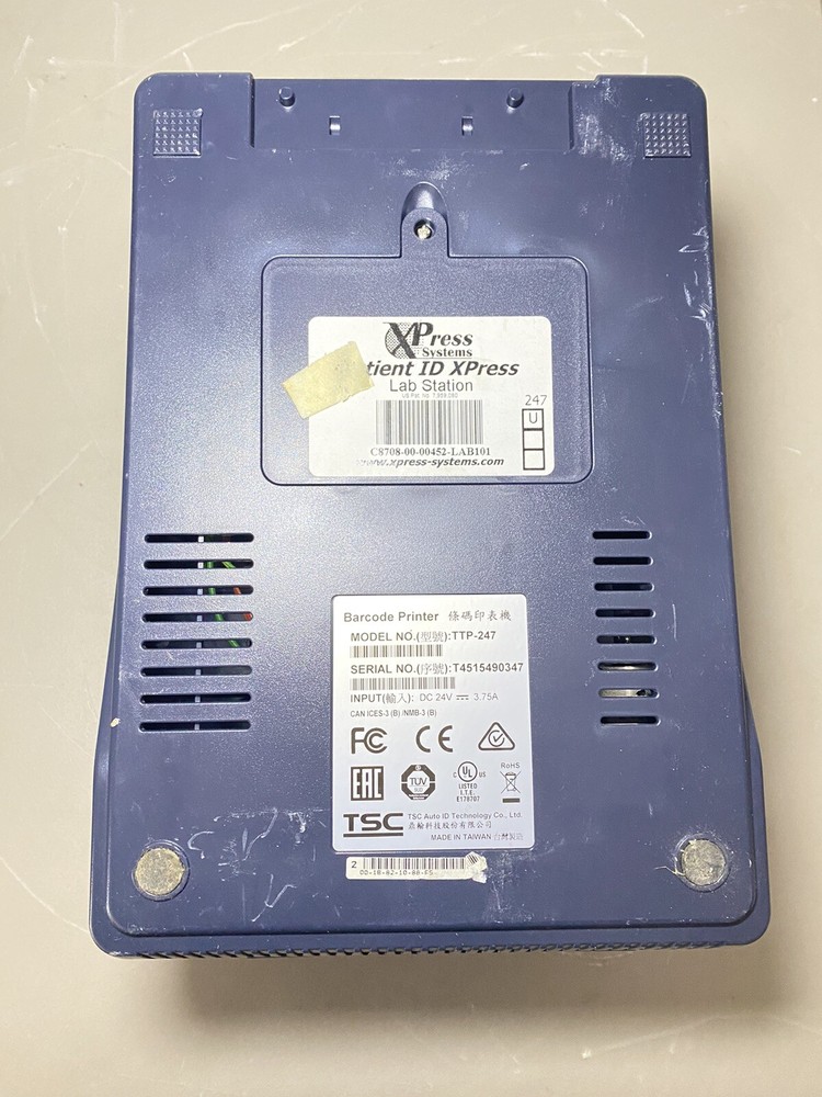 XPress Systems - Patient ID Xpress Lab Station Barcode Printer TTP-247