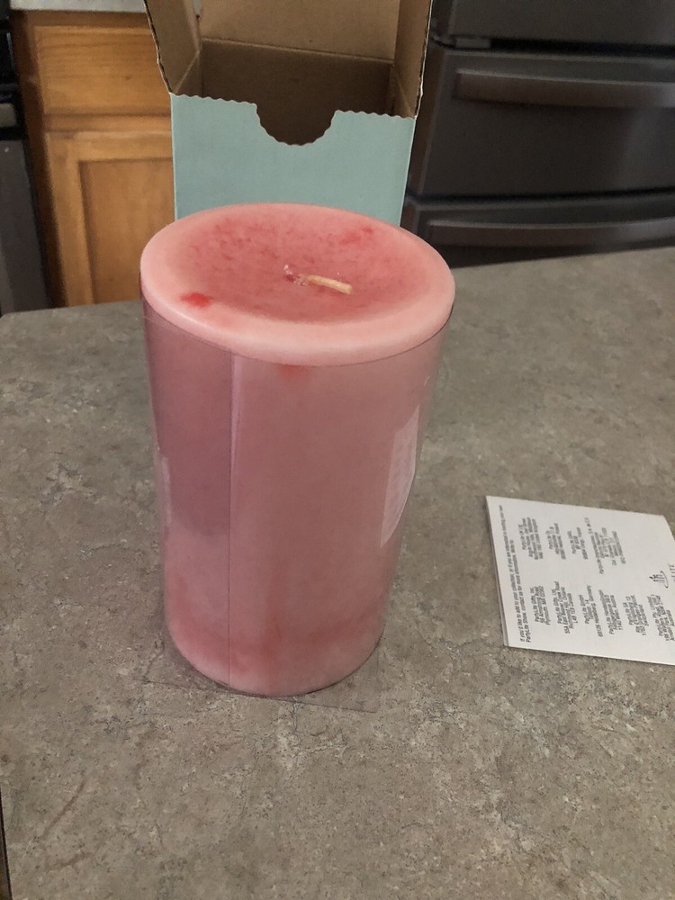 Partylite Watermelon 3" x 5" Pillar Candle NEW NIB
