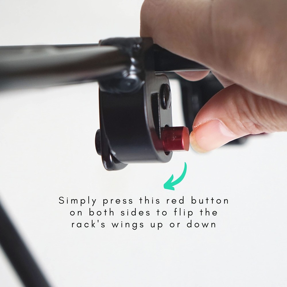 Expandable Bike Front Rack – Wide Pizza Rack Flatbed Platform with Foldable W...