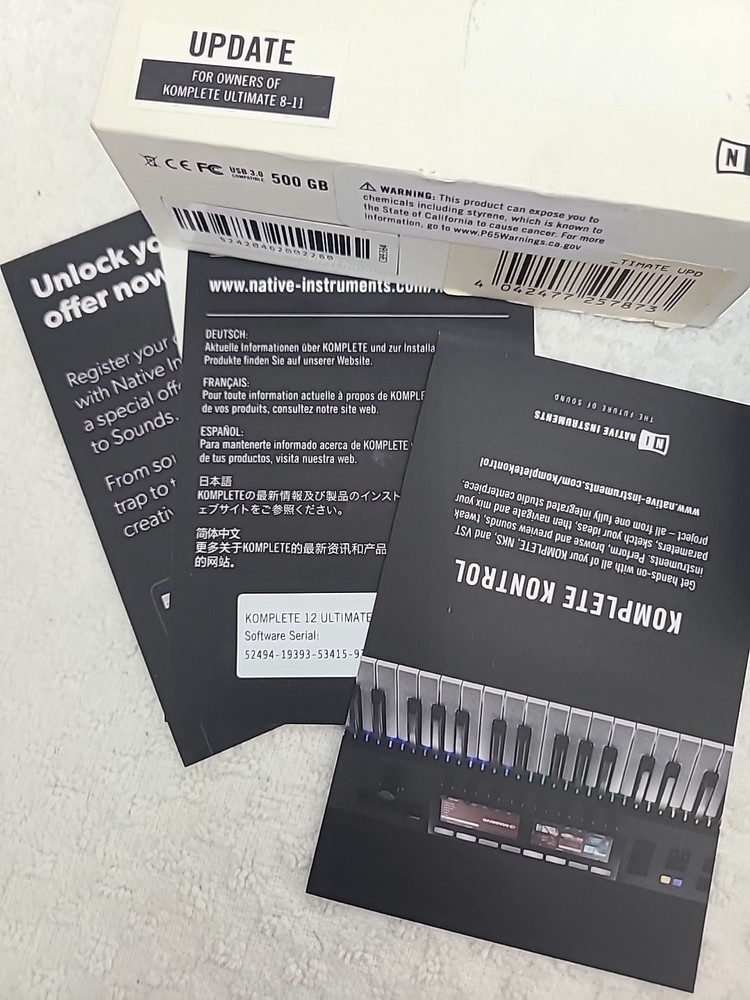 Untested Native Instruments Komplete 12 Ultimate Update for users of Parts