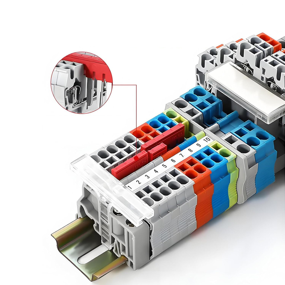 15pcs FBS5-5 Copper Terminal Strip for Efficient Electrical System Setup