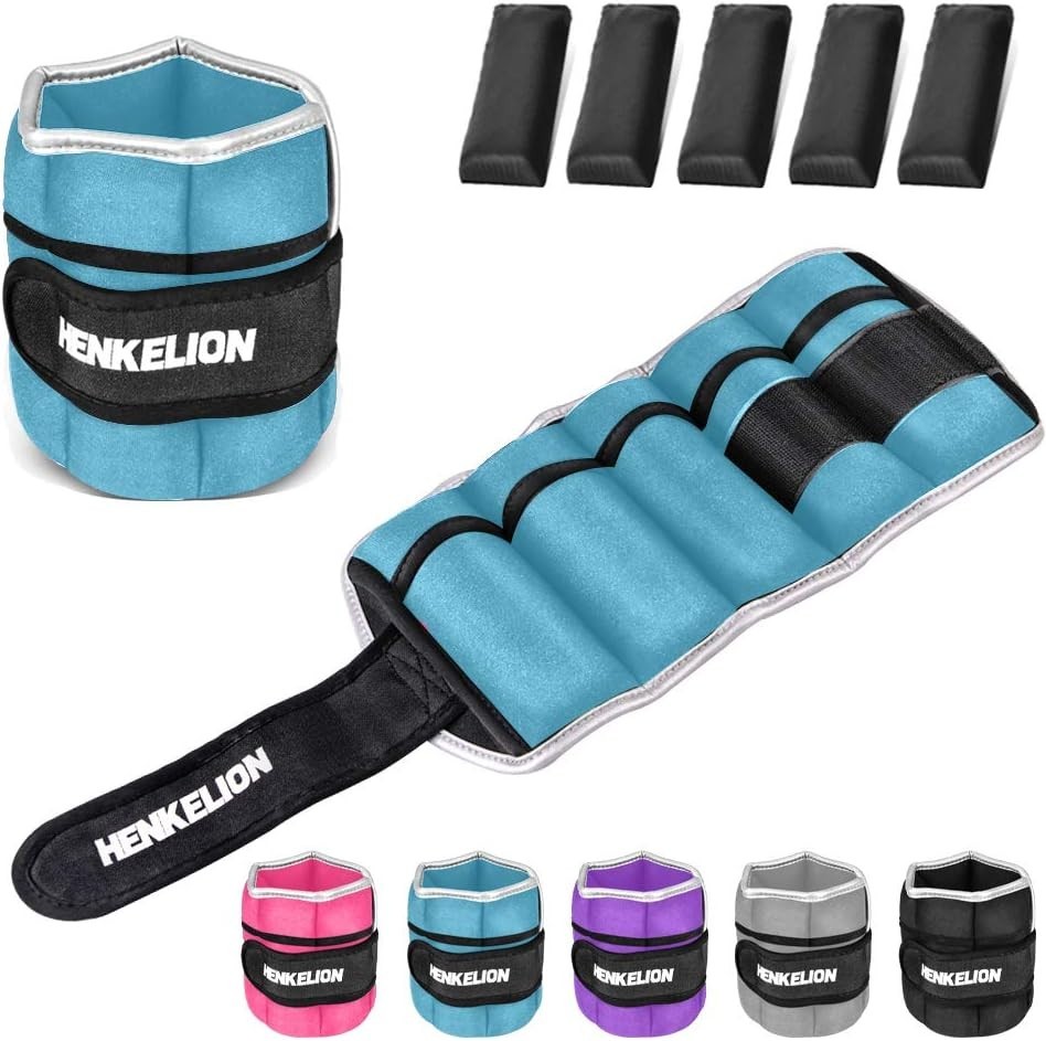 1 Pair Adjustable Ankle & Wrist Weights for Enhanced Training Experience