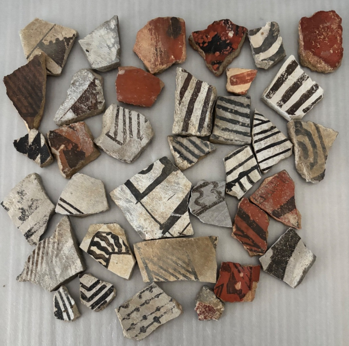 30+ Ancient Anasazi Native American Pottery Shards Arizona L10-D FREE SHIP