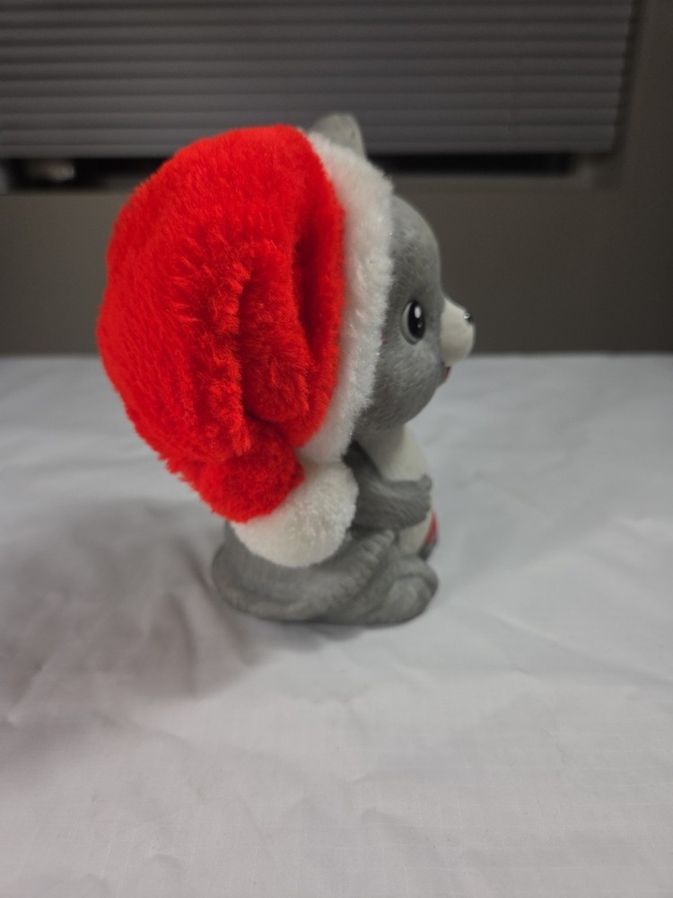 Vintage Christmas Santa Mouse Ceramic (Without Light)