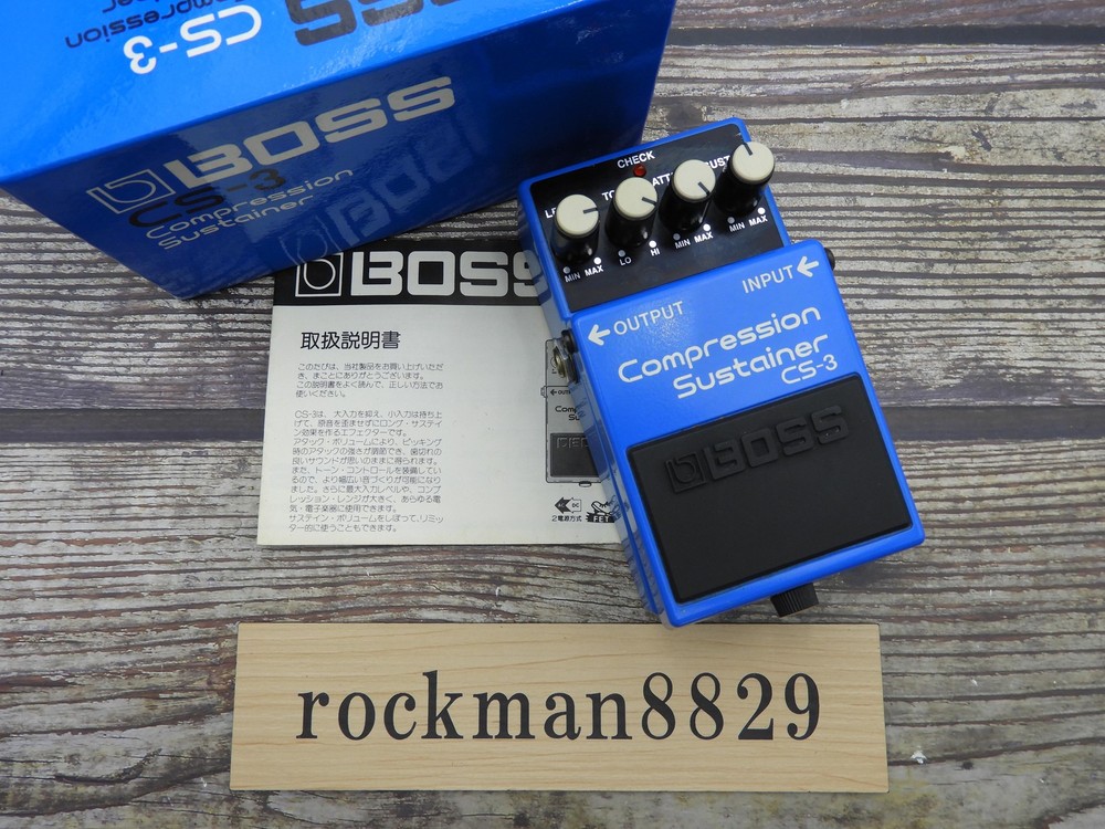 BOSS CS-3 Compression Sustainer Effects Pedal used w/box from japan