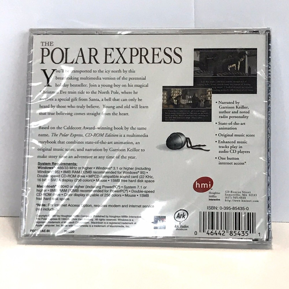 SEALED 1997 The Polar Express CD ROM Edition Multimedia Interactive PC