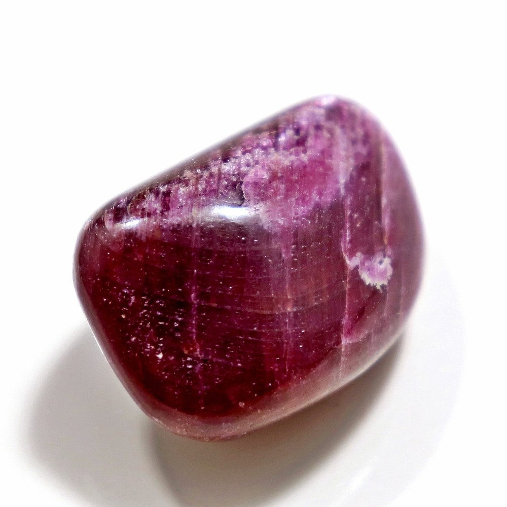 Tumbled Stone: Ruby, Red Corundum from India, Fluorescent (RUB51)
