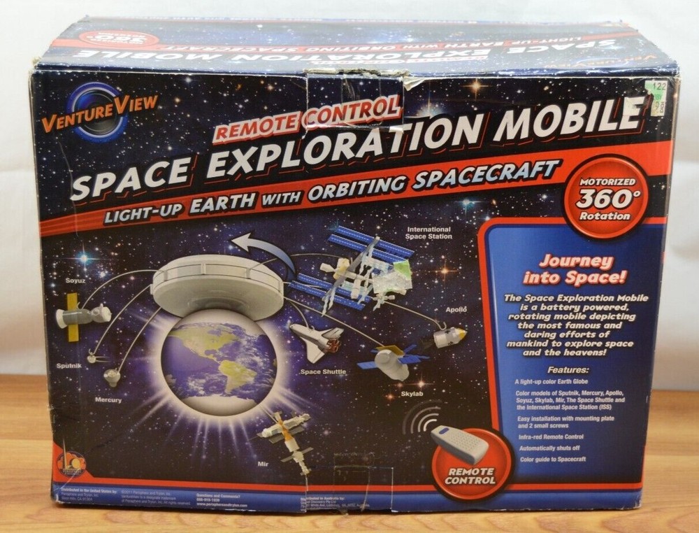 Venture View Space Exploration Mobile Remote Control Light Up Earth 