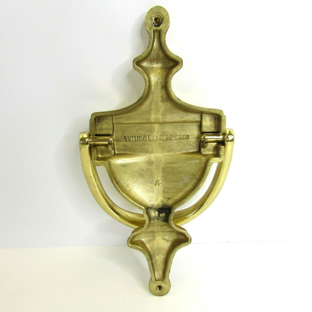 Solid Brass Door Knocker Last Name WOODS Engraved Personalized Things Remembered