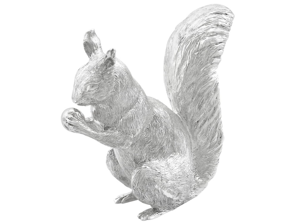 Sterling Silver Model of a Squirrel