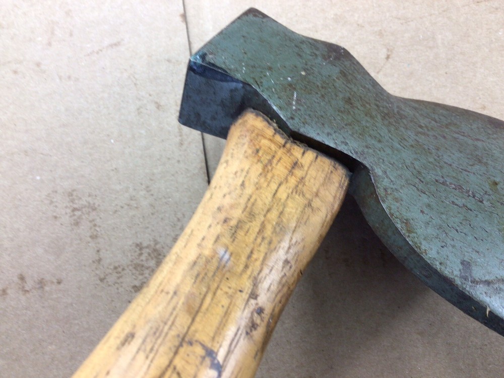 RARE CRAFTSMAN SIGNED HEWING HATCHET With craftsman Handle, Nice